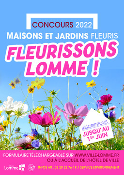 Affiche Concours Maisons et Jardins Fleuris